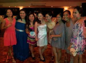 The Bride with Her Girl Friends